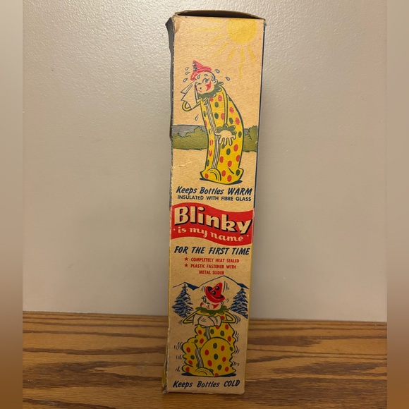 Rare 1950s Blinky the Clown Baby Bottle Holder, Heat Retainer & Rattle Toy - Picture 13 of 15